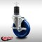 Service Caster 5'' SS Solid Poly Swivel 1-5/8'' Expanding Stem Caster with Brake SCC-SSEX20S514-SPUS-TLB-158 - alternate 3